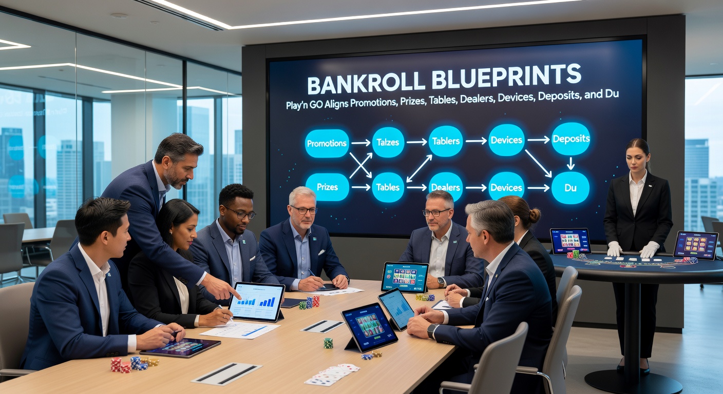 Close-up of Play'n GO live dealer blackjack table integrated with mobile bankroll dashboard, promotions tab, and deposit button