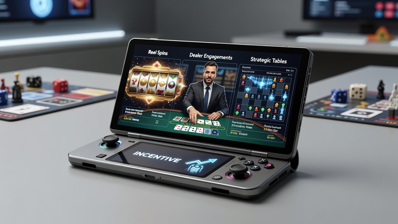 Secure transaction flow and ethical guideline icons integrated into a portable casino app dashboard