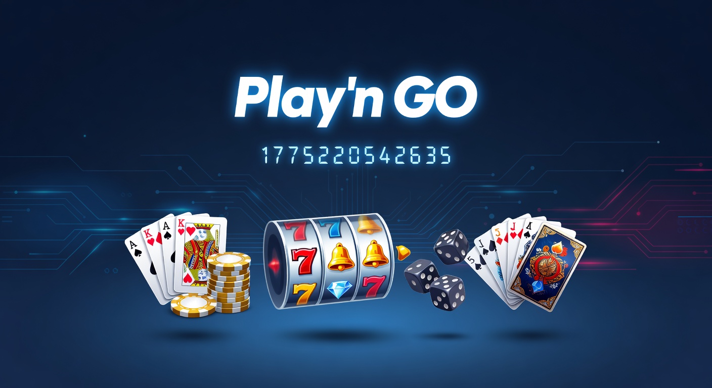 Vibrant Play'n GO slot reels spinning with cascading symbols and glowing jackpots