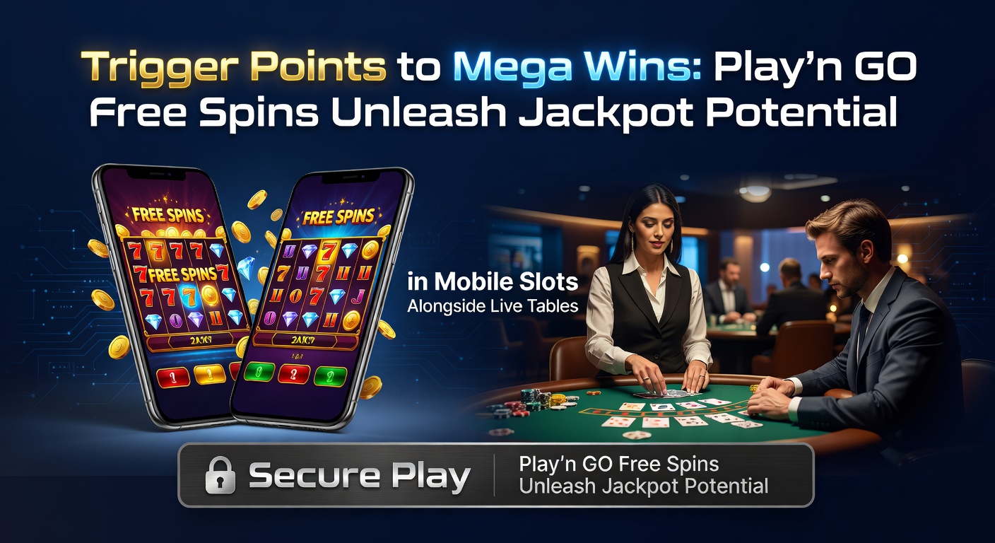 Vibrant Play'n GO mobile slot screen showing free spins trigger with jackpot symbols aligning during a bonus round