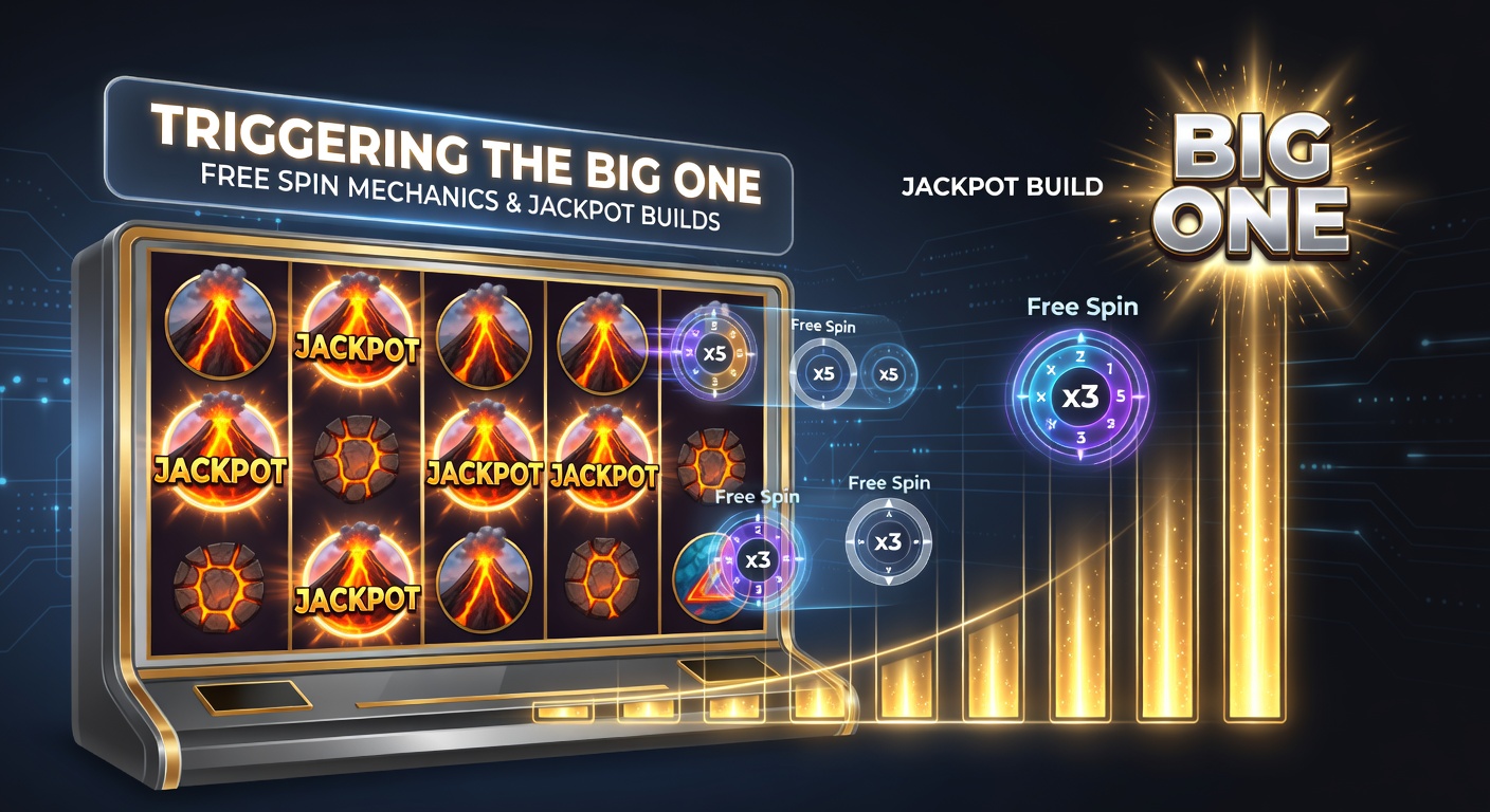 Explosive jackpot meter filling up alongside free spin activations in a Play'n GO slot interface, with glowing symbols and multiplier trails